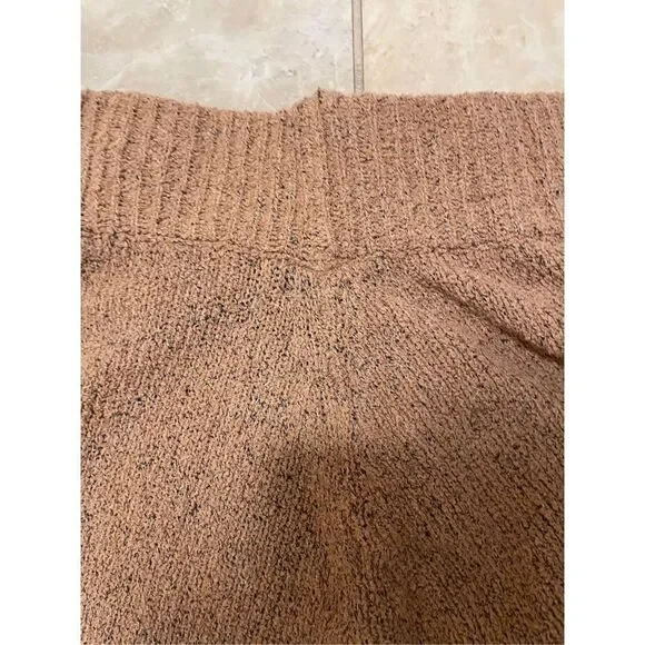 New Free  People x Zulu & Zephyr Almond Cotton Blend Knit Pants Size 8 - Picture 6 of 10